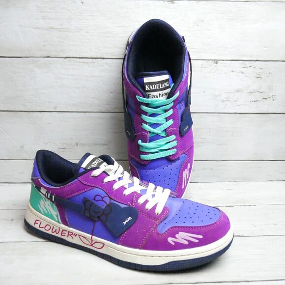 Kadulang FLOWER Mens Size 9.5 Women Size 11.5 Chunky Sneaker Grafiti Shoes Skate main image 7